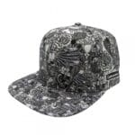 Lauren Rose - Inked & Badass Allover White Rose Snapback Had