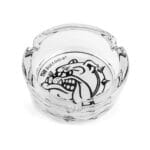 The Bulldog - Ashtray Glass Black & White