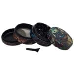 Grinder 4-Parts XL | Aluminum | 55mm | Psychedelic Series | Design 1 | Wonderland 1 - Image 3